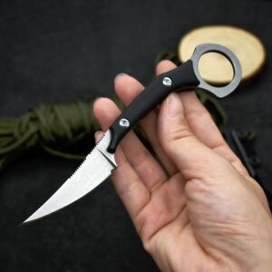 CCANKU EDC Fixed Knife Blade Camping Hunting Hiking Tactical Straight Knives