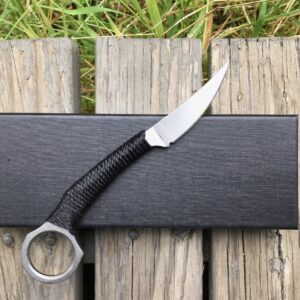 Mini EDC Karambit Fixed Knife Blade Camping Hunting Tactical Straight Knives